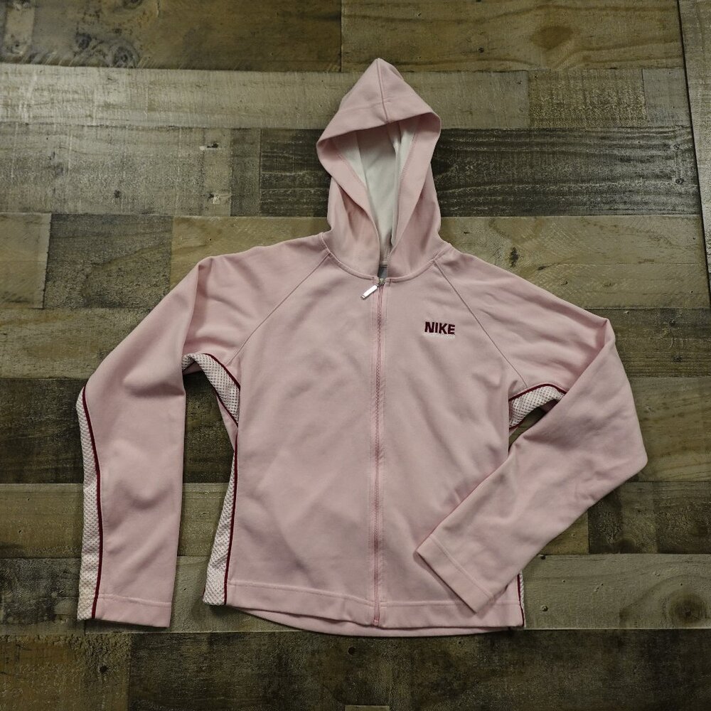 Nike Athletic division full zip track‎ jacket women's small pink
